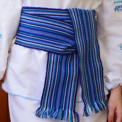 Traditional Belt (Krayka) Blue for adult 300*10cm
